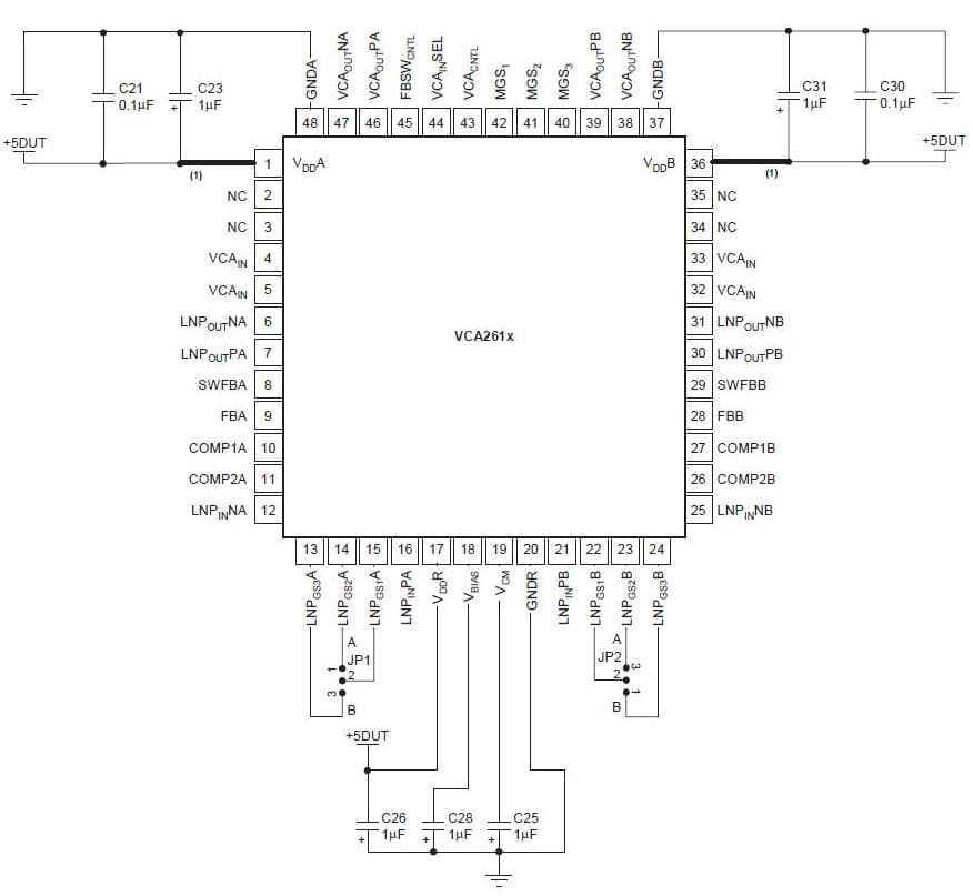 5V Analog Amplification for Ultrasound Imaging