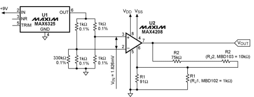 ±2.5V Instrumentation Amplifier for Portable Medical Devices