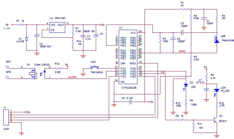 PSoC Embedded System for Consumer Electronics