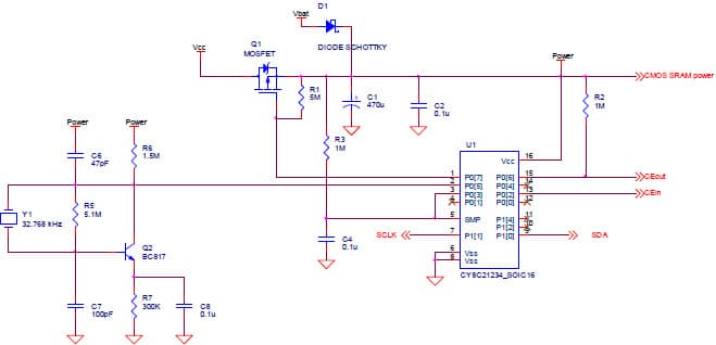 CY8C21xxx PSoC Non-Volatile Memory Controller