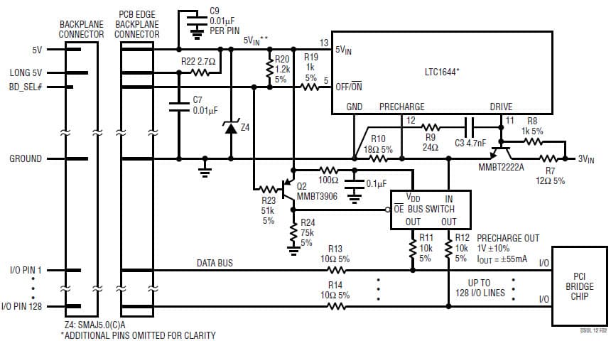 Compact PCI Hot-Swap Control Applications Using the LTC1644