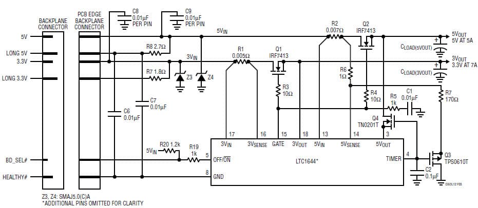 Compact PCI Hot-Swap Control Applications Using the LTC1644