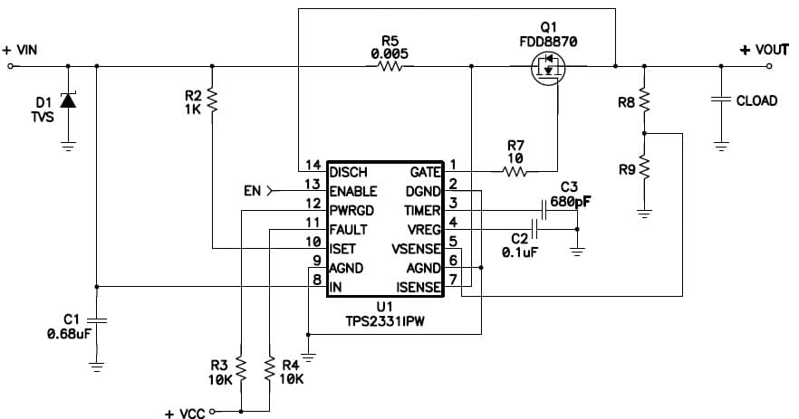 Hot-Swap Controller for Power Management