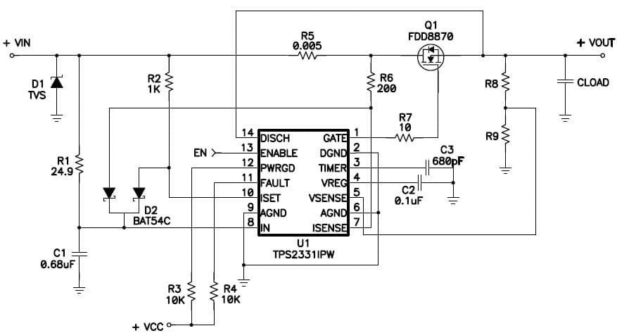 Hot-Swap Controller for Power Management