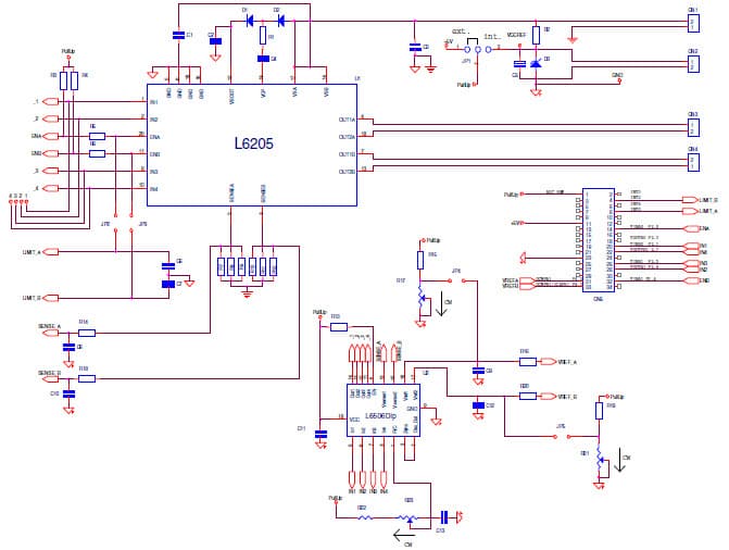 EVAL6205N, Evaluation Board based on L6205 DMOS Dual Full Bridge Driver