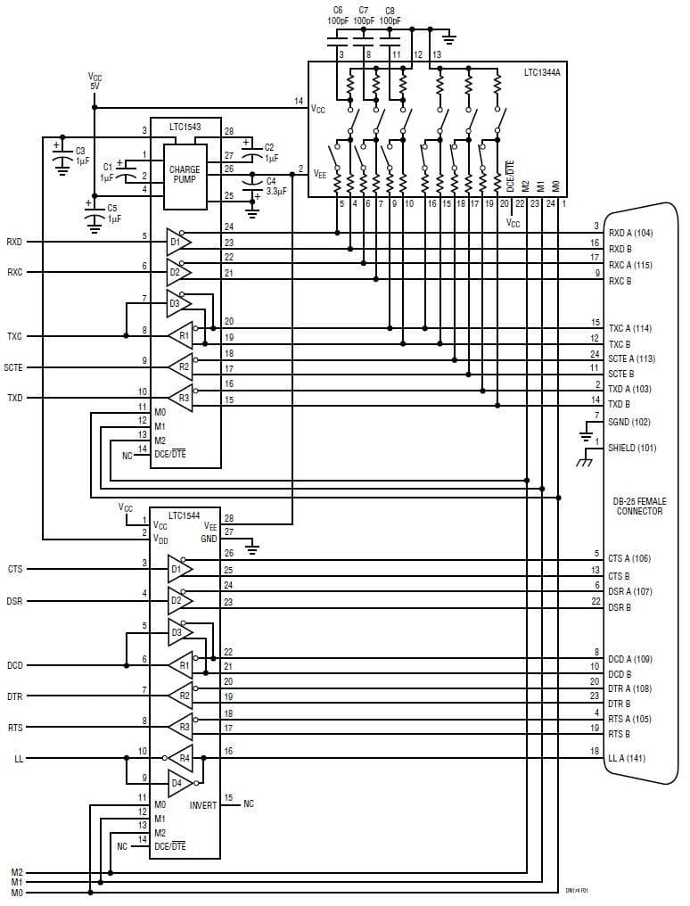 RS232 Transceivers for Hand Held Computers