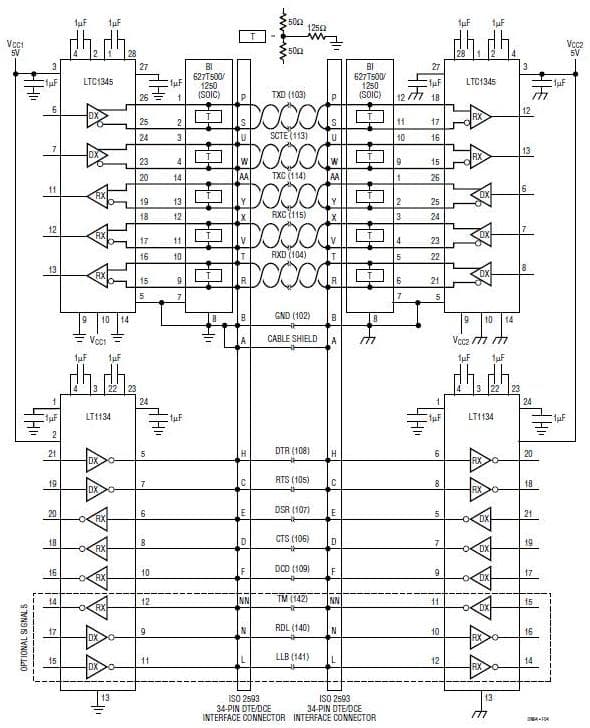 Interfacing to V.35 Networks Reference Design