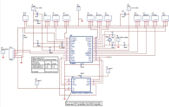 3, 5V Adapter Card for Automatic Teller Machine