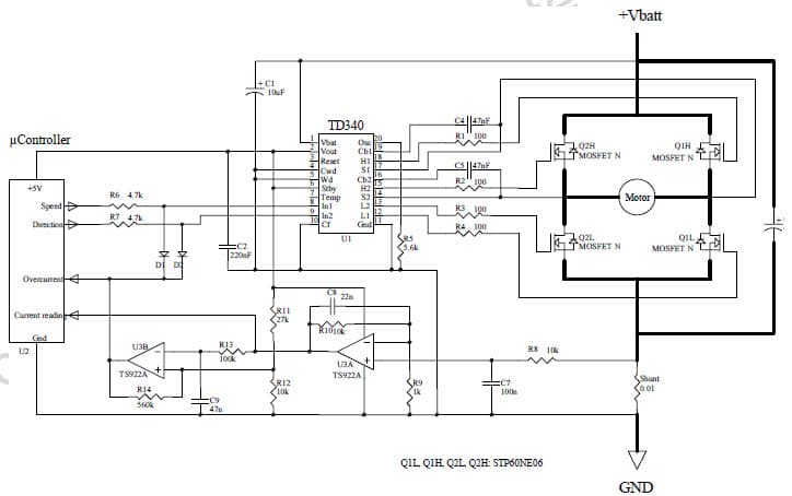 MOSFET Power Driver for DC Motor