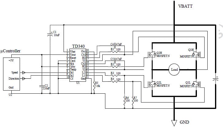 MOSFET Power Driver for DC Motor