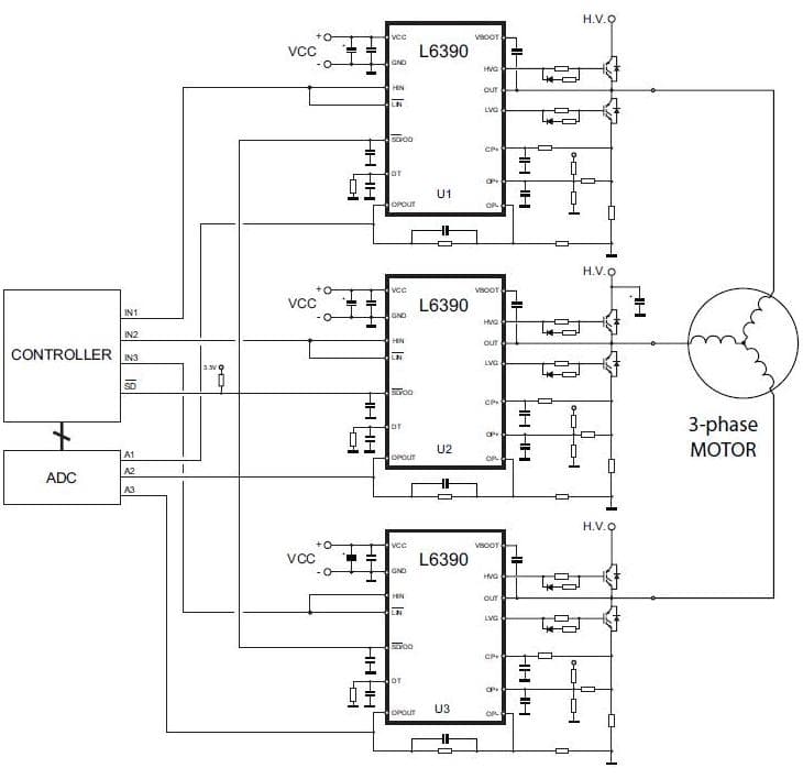 L6390, high voltage, half-bridge gate driver for Industrial applications