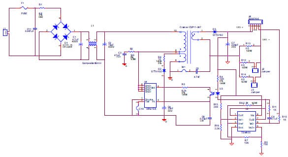 Current selectable LED driver using VIPer12A PWM controller