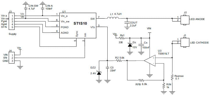 4-LEDs High Brightness LED Driver for Lighting