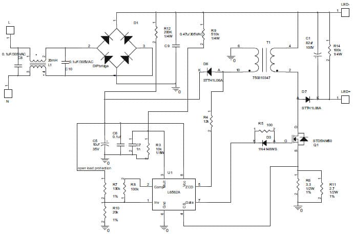 18W General LED Driver for Fluorescent Lighting