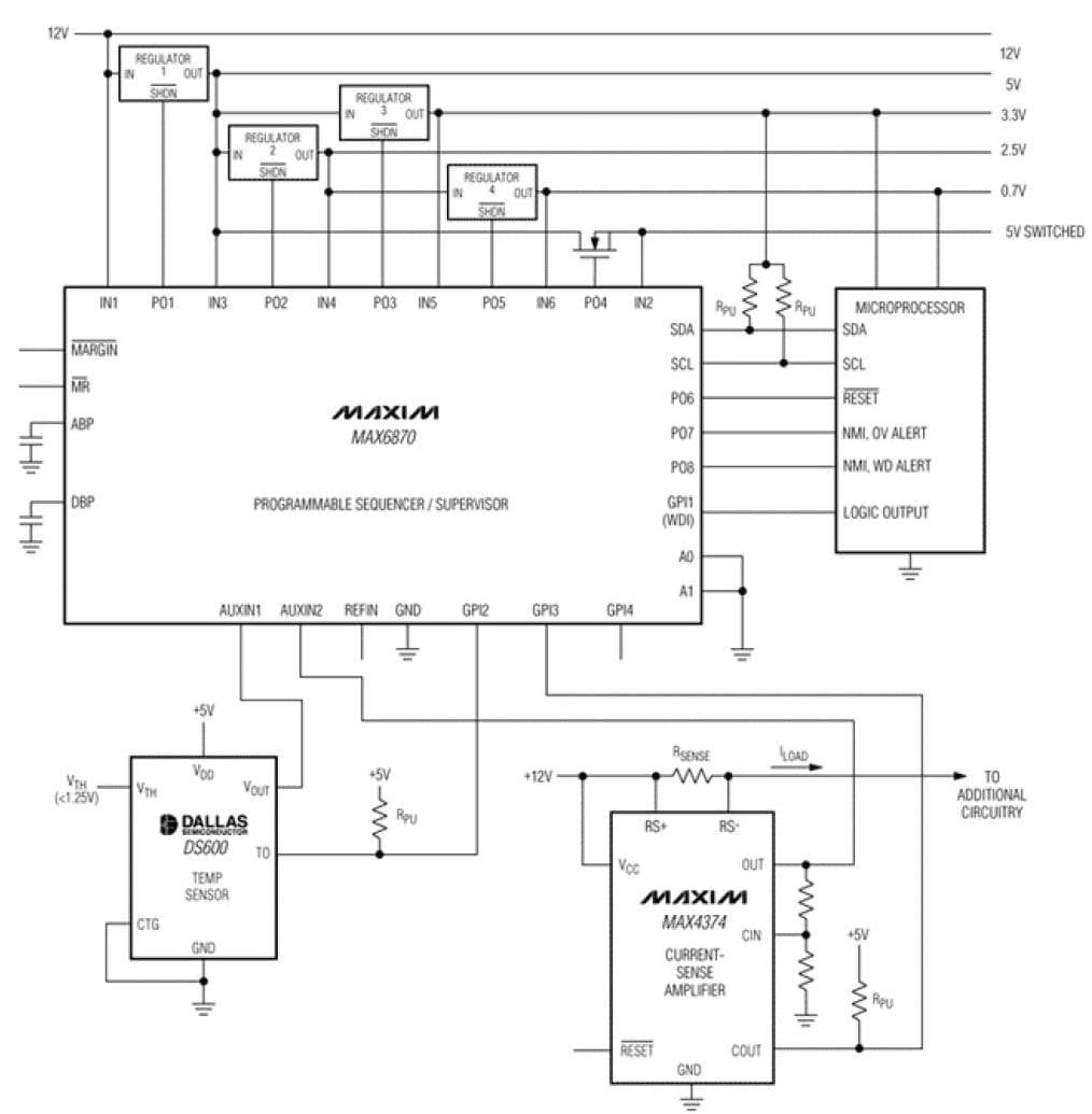 Microprocessor Power Supervisory for Workstation