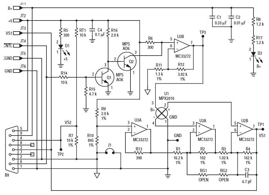 Plug-In Module is designed to Supply Pressure and Temperature Inputs to a Sensor Development Controller