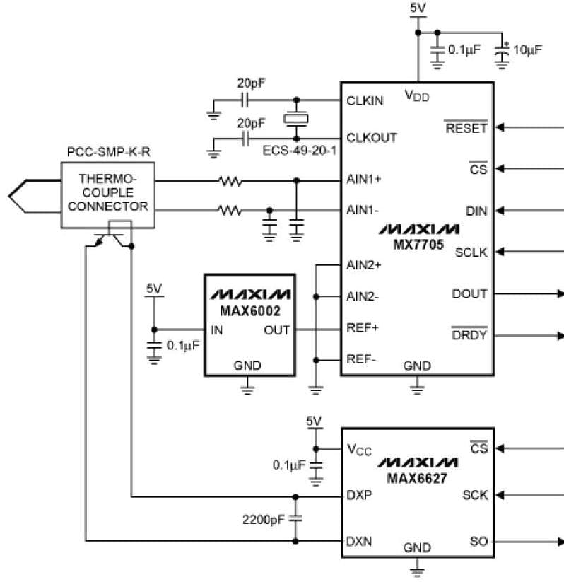 Temperature Sensor for Thermocouple