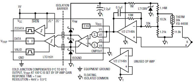 Over temperature Detect Based LTC1531 Comparator