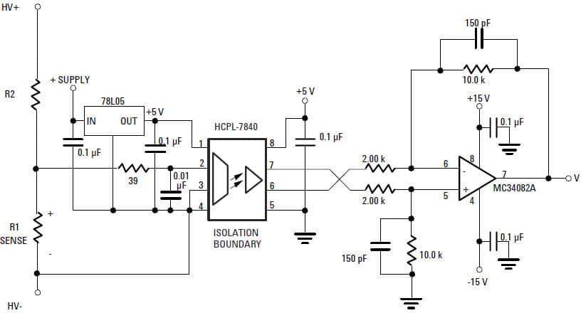 Optocoupler for Variable Speed Motor Control Electronics Using HCPL-7840 in Consumer Home Appliances