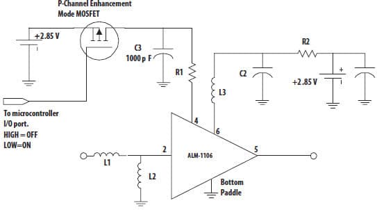 ALM-1106 as a 1.575-GHz GPS Low Noise Amplifier