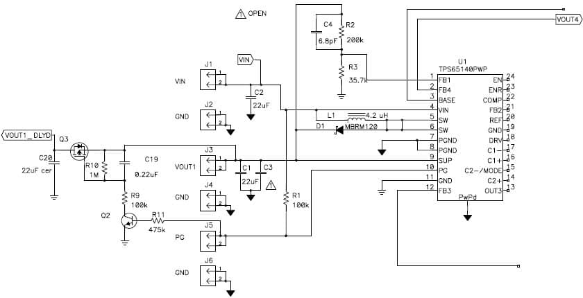 Example Delay Circuit for TPS6514x LCD Display Driver