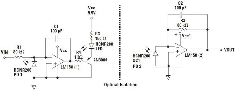 Overview of High performance Analog Optocouplers Using HCNR201 Analog Isolation Amplifier