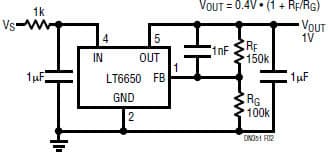 Typical Series Connection for Output Voltages Greater than 0.4V