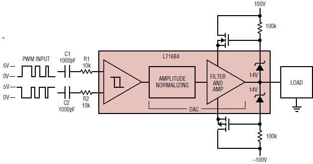 Typical Application Circuit for LT1684 Solves the Global Ringing Problem Reference Design