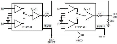 Tiny RGB Video Multiplexer Switches Pixels at 100MHz