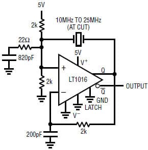 10MHz to 25MHz Crystal Oscillator