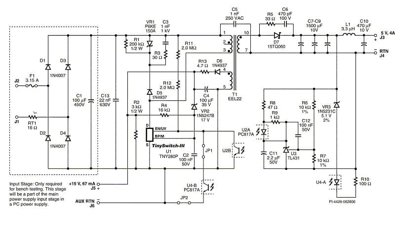 DER-114, 21W Standby Power Supply using TNY280P