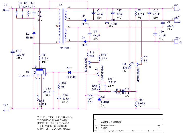 DER-43, 24.5W Power Supply Reference Design Using DPA424G