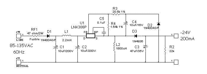 DER-59, 4.8W Buck-Boost Converter Reference Design Using LNK306P