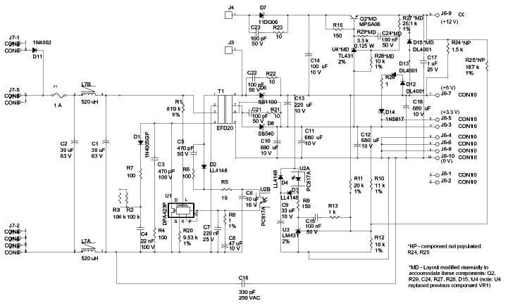 DER-96, 10W Power Supply Reference Design Using DPA423P