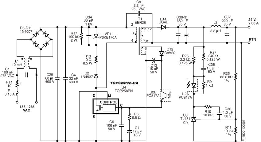 DI-144, TOP258PN, Condensing Boiler Power Supply