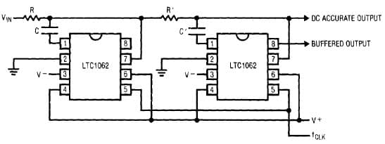 LTC1062, DC Accurate 10'th Order low pass Filter