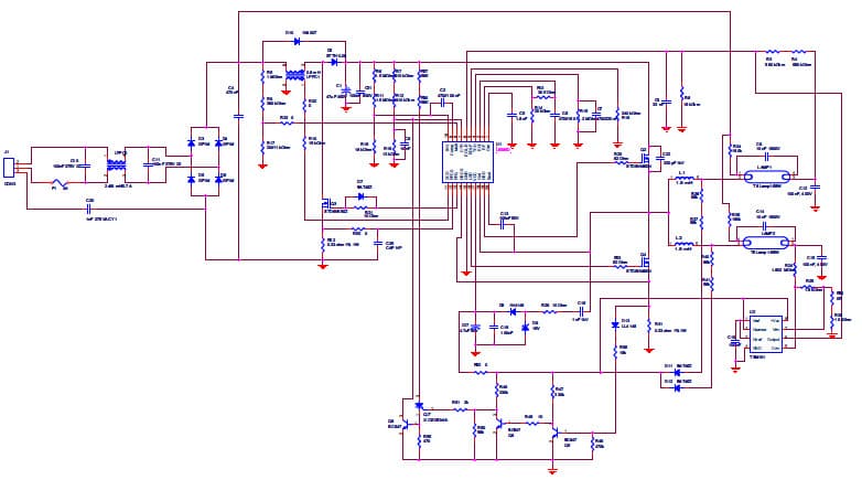 Demonstration Board driven by L6585D, 2-Lamp, 36, 58W Electronic Ballast Lamp Driver for Lighting