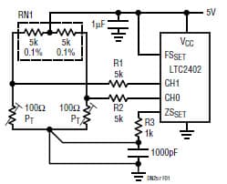 Resolving Very Small Temperature Differences with the LTC2402