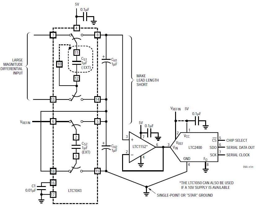 High Accuracy, Differential to Single-Ended Conversion for Wide Range Bipolar Input Signals