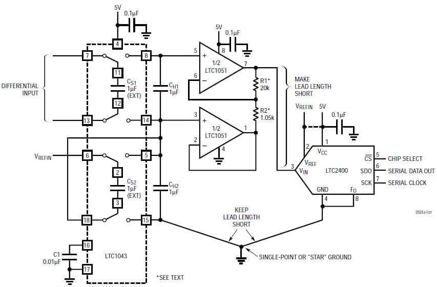 Low Level, High Accuracy, Bipolar Input Differential to Single-Ended Signal Conversion for 24-Bit A/D