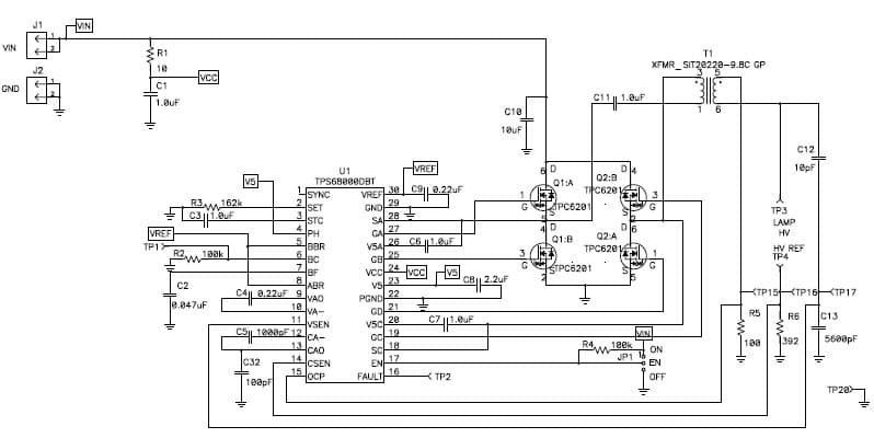 1-Lamp Fluorescent Lamp Driver for LCD Backlighting