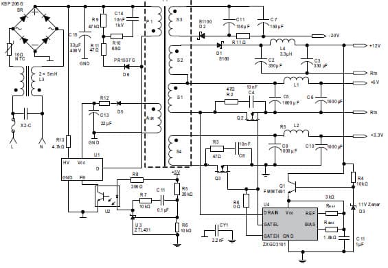 DN91, Synchronous Rectification Improves Set Top Box Power Supply Efficiency