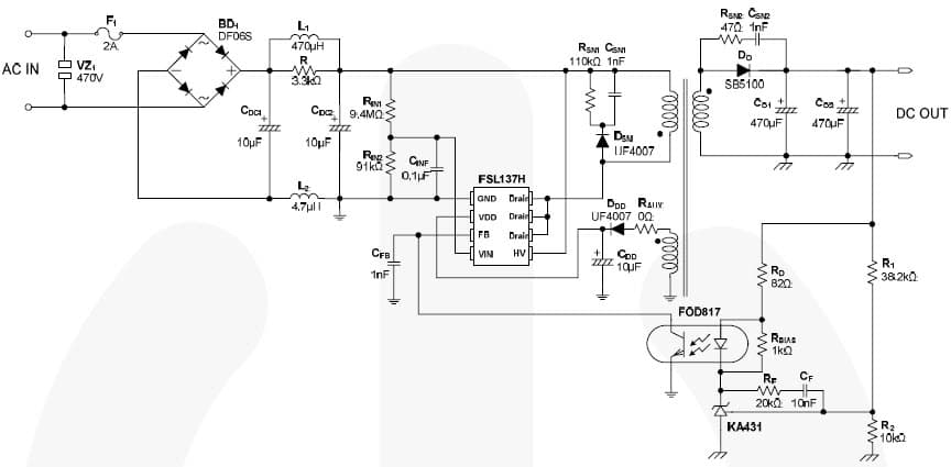 12W, 12V AC to DC Single Output Power Supply