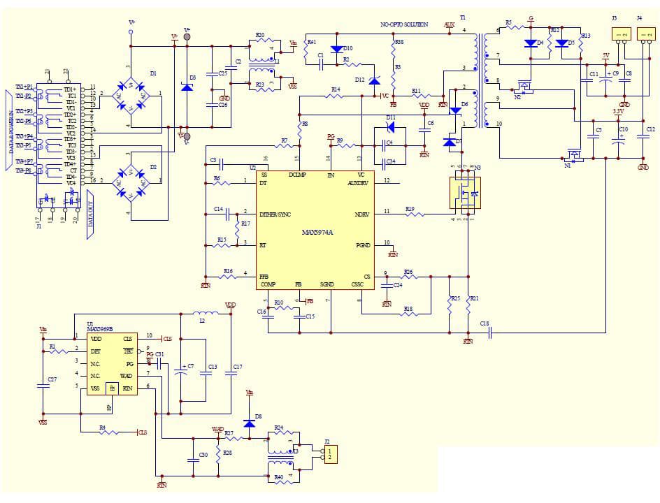 3.3V, 5V DC to DC Multi-Output Power Supply for Ethernet Microwave Radio