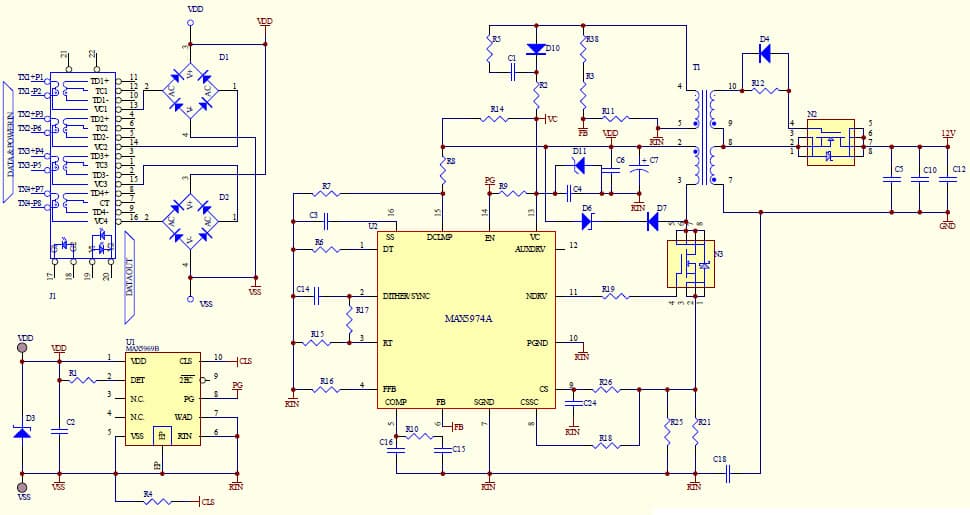 12V DC to DC Single Output Power Supply for Ethernet Microwave Radio