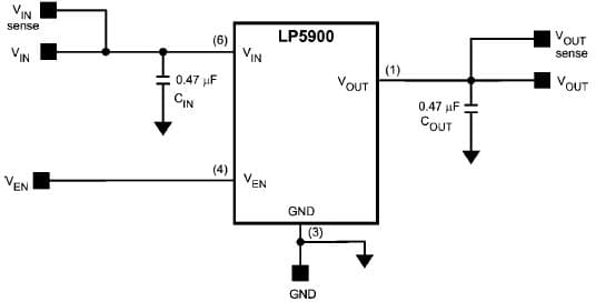 LP5900SD-3.3EV, Evaluation Board based on the LP5900SD-3.3 Voltage Regulator