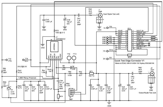 LMZ23605EVAL/NOPB, Evaluation Board using LMZ23605 DC to DC Converter and Switching Regulator Module