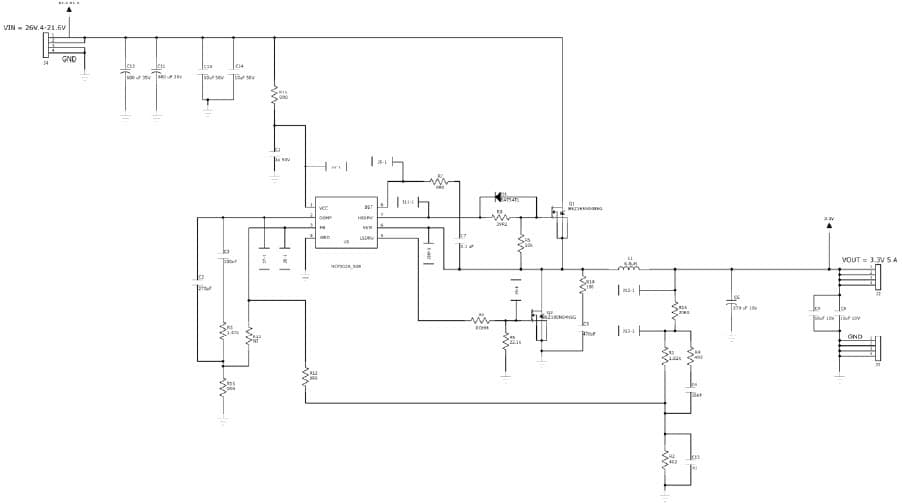 DN06073/D, 24V Input, 5A DC-DC PWM Buck Controller + FET