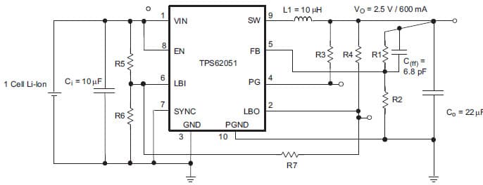 2.5V DC to DC Single Output Power Supply for Cellular Phone