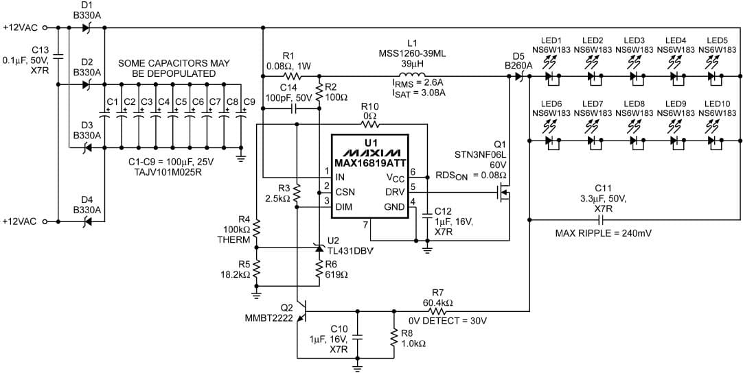 10-LEDs General LED Driver